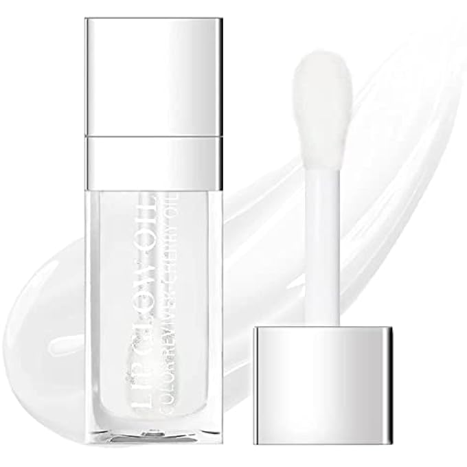 Alisesun LIP OIL HYDRATING TINTED LIP BALM, PLUMP LIP GLOSS LIP CARE TRANSPARENT TOOT LIP OIL TINTED (004# TRANSPARENT) - Image 1